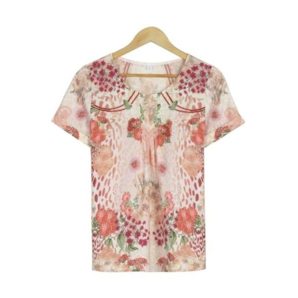 Groovy Print Short Sleeve Top